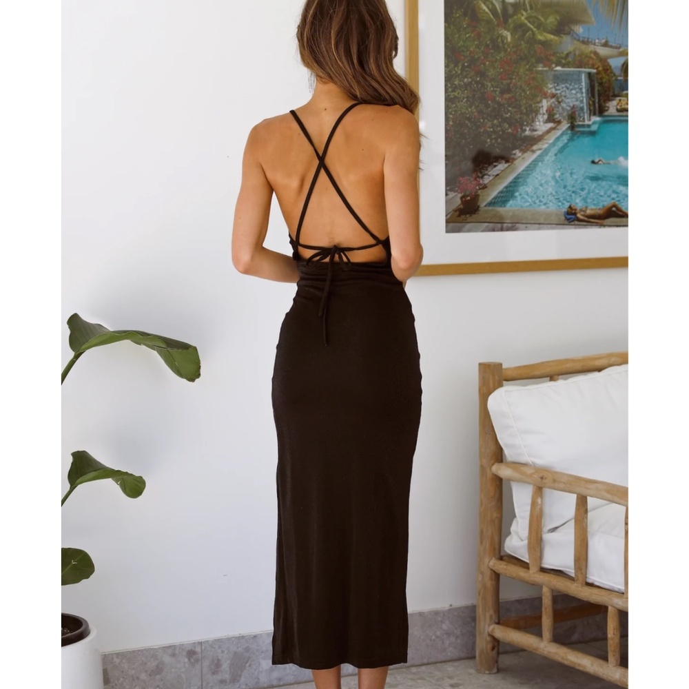 Hello molly long black dress
